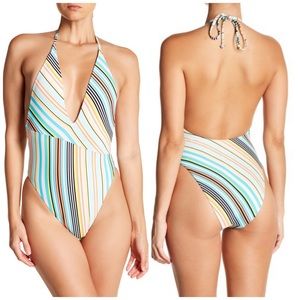 The Bikini Lab Stripe One-Piece Swimsuit